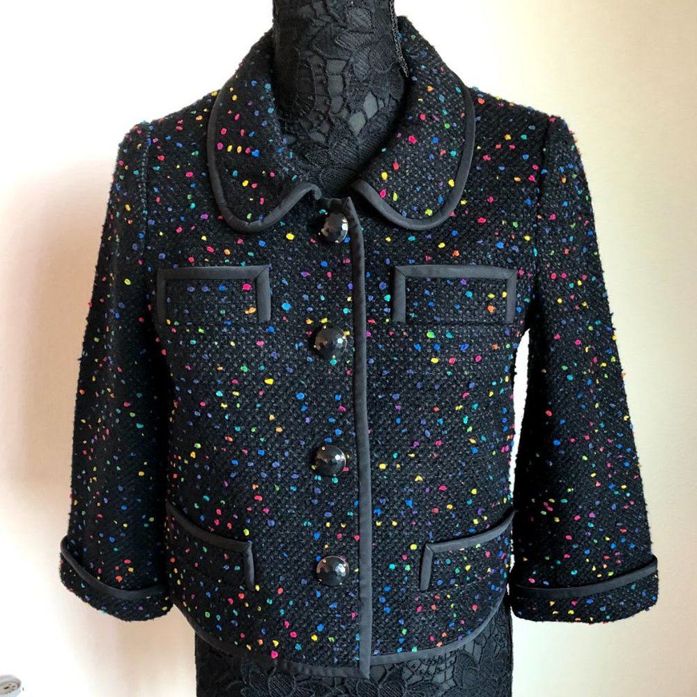 Kate Spade - Black Speckled Blazer - Size 6 - EUC
